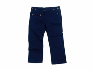 Navy-Blue Button Trousers