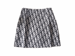 Dior-Patterned Mini Skirt