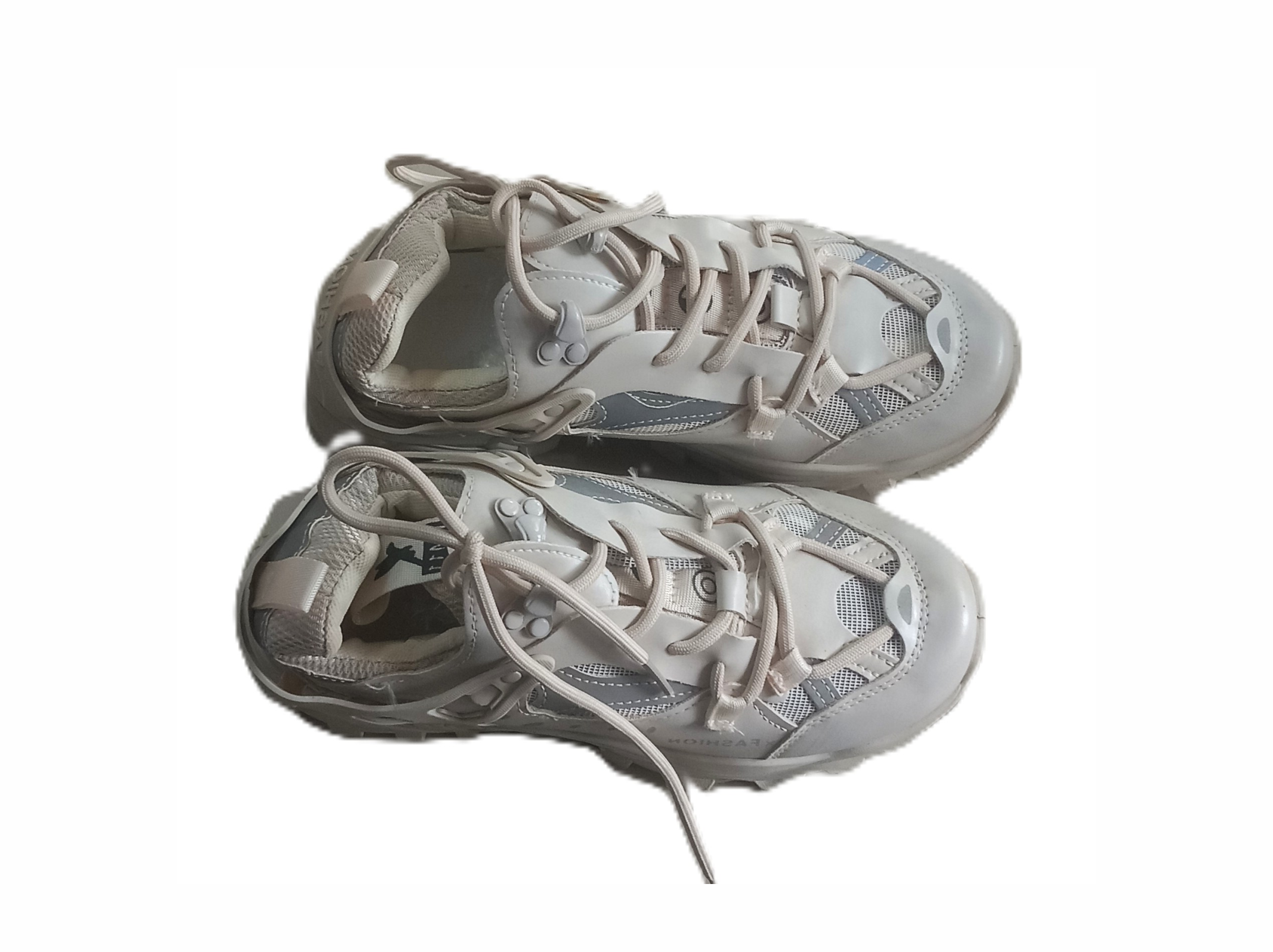 Cream Chunky Party Sneakers